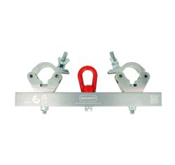 Solid Hanging Truss Adaptor, Doughty T55750 wll 500 kg - silver