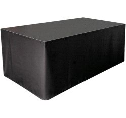 Inndekning (svart) PVC 202x100cm, glatt m/borrelås (pus)