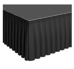 Inndekning (svart) R55 scenemolton 200x100cm 50%folder m/borrelås