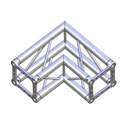 Hjørne, Litec Std QX25SA 2-veis firkant 25cm (50x1.5mm) 90°