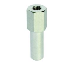 Spigot-Aluminium (16mm) Doughty T73360 (M12) - silver