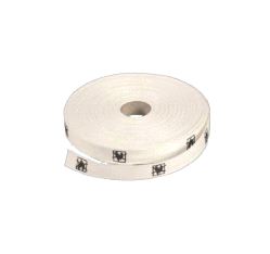 Knytebånd bomull 22 mm, B1, hvit, v/50m rull - pr. meter