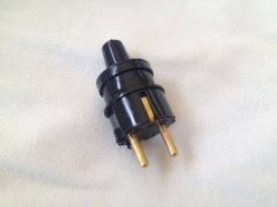 Støpsel, Schuko HAN Jordet 16A - svart