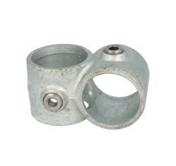 Pipeclamp Crossover 90°, Doughty T16100 - silver