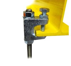 Flange Clamp, Doughty T29700 wll 300 kg - silver