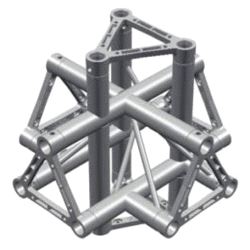 Trosse-kryss, Litec Std TX25SA 6-veis trekant 25cm (50x1.5mm)