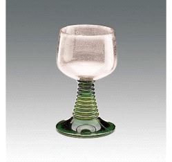 Effektglass Gero, vinglass Römer 0,125 l - klar/grønn (12 stk)