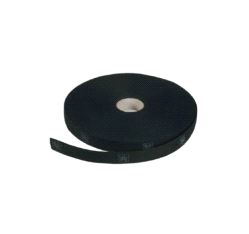 Knytebånd bomull 22 mm, B1, svart, v/50m rull - pr. meter