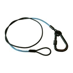 Sikkerhetslenke wire wll 35 kg L=45 cm w/ 9KN Hook - svart