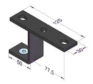 FlexTrack Light - Opphengsbeslag v/snortrekk (2 x overlapp)