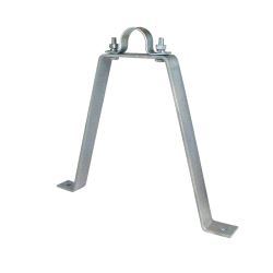 Pipe To Wall Bracket (Large 300mm) Doughty T33300 wll 30 kg - silver