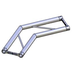 Hjørne, Litec Std FX25S 2-veis flat 25cm (50x1.5mm) 135° horizontal