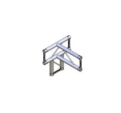 T-stykke, Litec Std FX30SA 4-veis flat 29cm (50x2mm) vertica