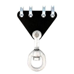 Koblingsvirvel, Doughty - 4 wirer->swivelring, 1000 kg